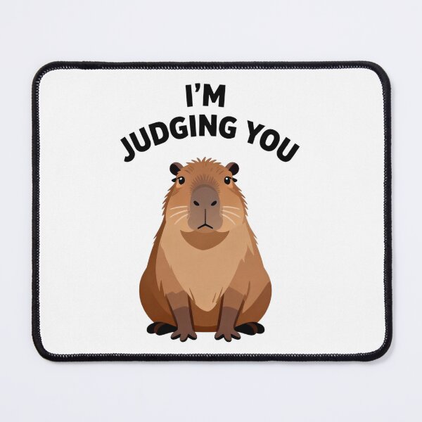 Item preview, "I'm Judging You" Funny Sassy Capybara Meme designed and sold by RocknCat.