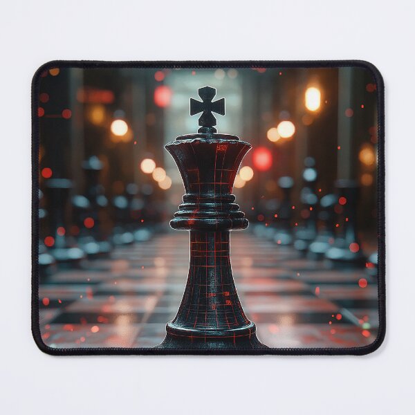 Item preview, Digital Chess King on Futuristic Board designed and sold by davidonstudio.