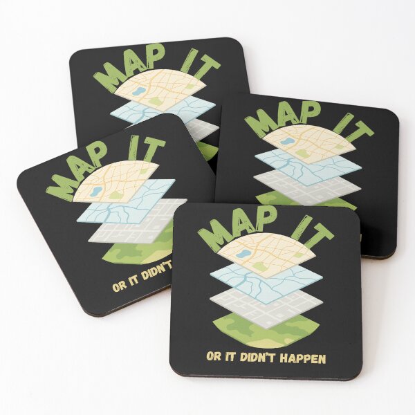 Item preview, Map It or It Didn’t Happen – GIS Layers Design designed and sold by Danlentys.