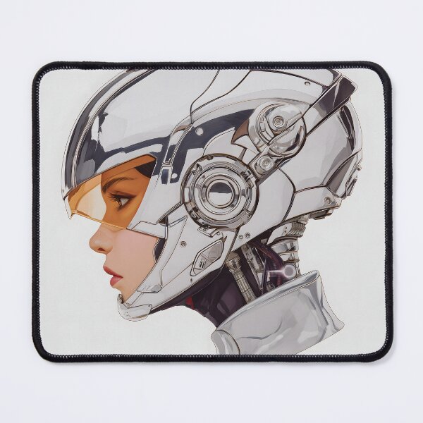 Item preview, Chrome Cyborg Futuristic Poster | Winged Helmet Space Age | Digital Sci-Fi Art 4 designed and sold by Velvetcosmonova.