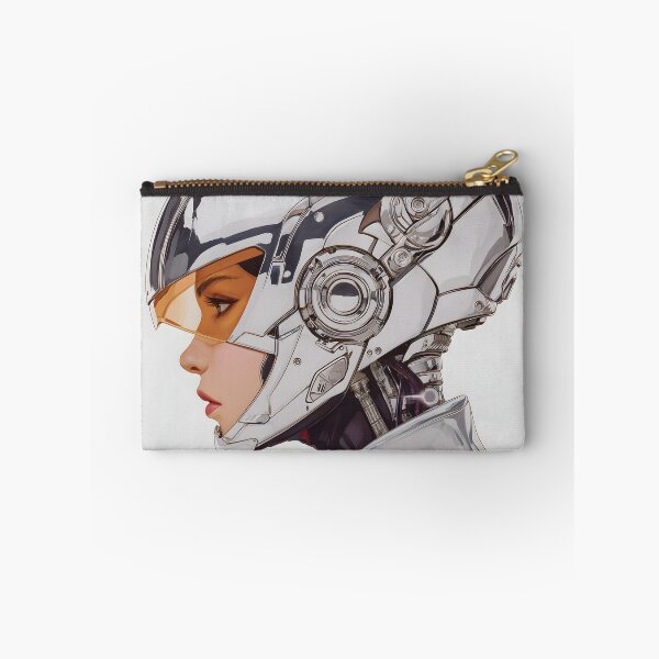 Item preview, Chrome Cyborg Futuristic Poster | Winged Helmet Space Age | Digital Sci-Fi Art 4 designed and sold by Velvetcosmonova.