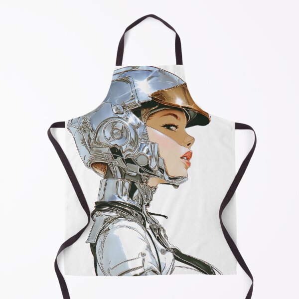 Item preview, Chrome Cyborg Futuristic Poster | Winged Helmet Space Age | Digital Sci-Fi Art 3 designed and sold by Velvetcosmonova.