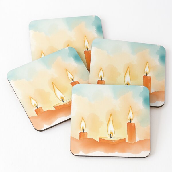 Item preview, Watercolor Candlelight Serenity designed and sold by KiraYan.