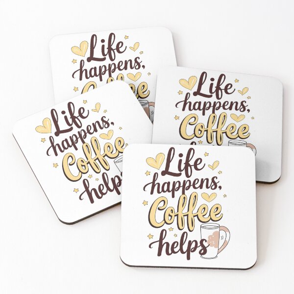 Item preview, life happens coffee helps designed and sold by Arty Art.