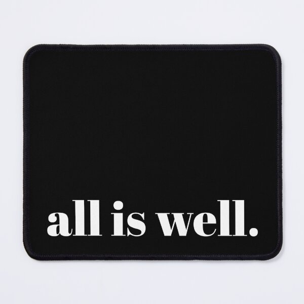 Item preview, all is well. | Minimalist Positive Statement Shirt designed and sold by Pulau Kreasi.