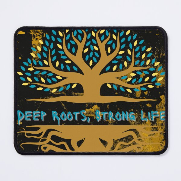 Item preview, Deep Roots, Strong Life – Tree-Inspired Motivational Quote Design designed and sold by kirpahub.