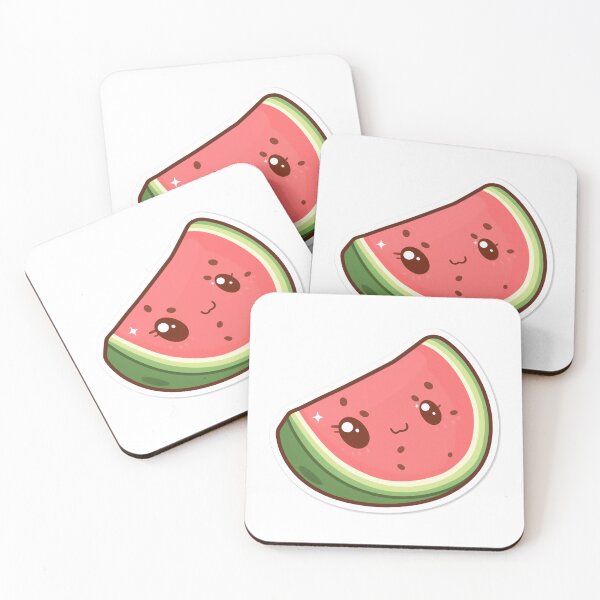 Item preview, Kawaii Watermelon – Cute Chibi Watermelon with Adorable Smile designed and sold by KawaiiAI-Art.