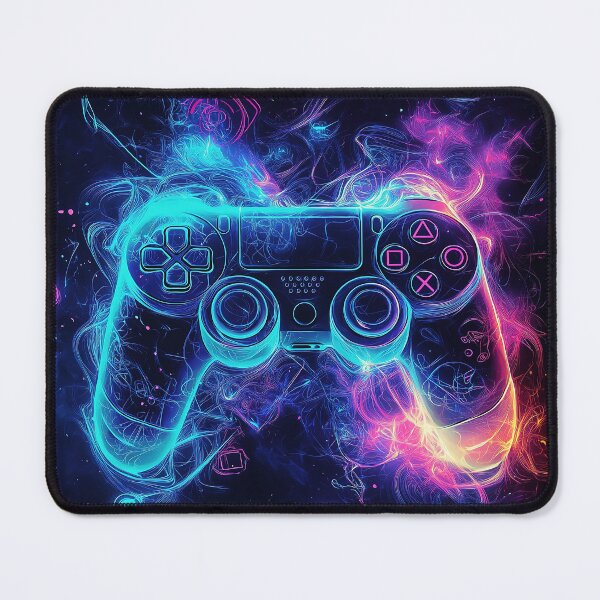 Artikelvorschau, Neon Gaming Controller Abstrakte Kunst entworfen und verkauft von davidonstudio.