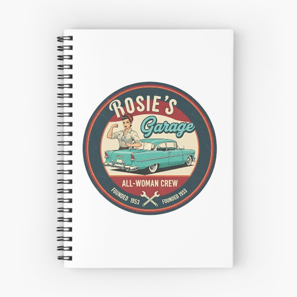 Item preview, Rosie's Garage - All-Woman Crew - Vintage Pin-Up Art designed and sold by RedDelaney.