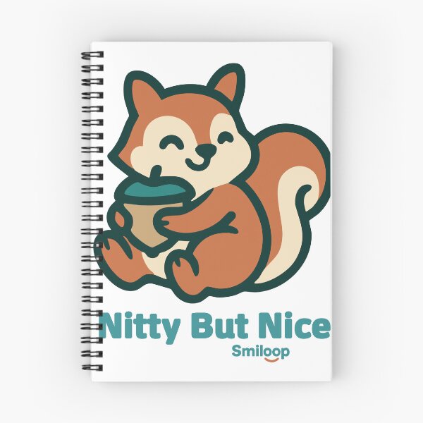 Item preview, Nutty but Nice – Funny Cute Squirrel Pun Design designed and sold by Smiloop Kivivi.