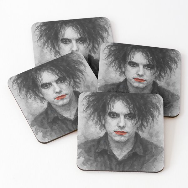 Item preview, Robert Smith The Cure Watercolour Portrait – Gothic Music Art Print designed and sold by ConorKeeganArt.