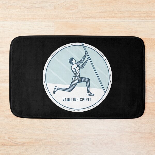 Item preview, Minimalist Pole Vault – Elegant Line Art with ‘Vaulting Spirit’ Quote designed and sold by VividOrganica.