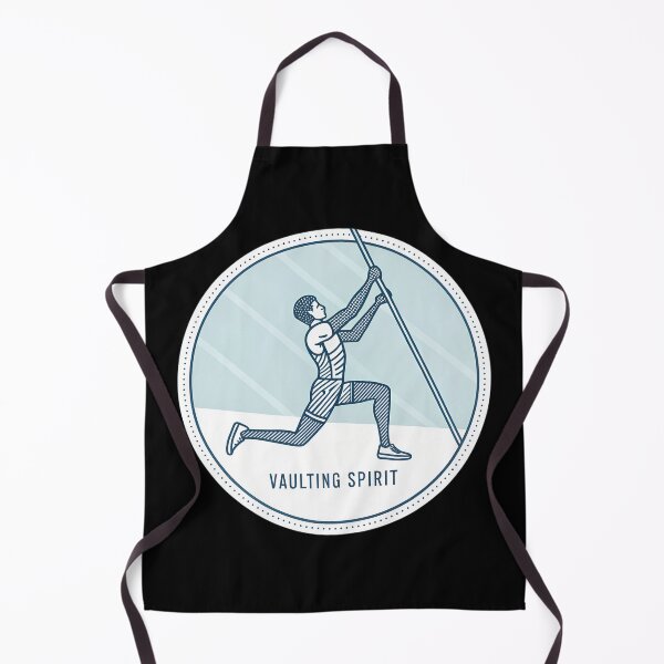 Item preview, Minimalist Pole Vault – Elegant Line Art with ‘Vaulting Spirit’ Quote designed and sold by VividOrganica.