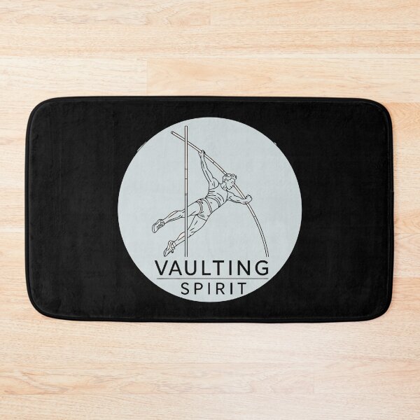 Item preview, Funny Pole Vault – Cartoon Athlete with ‘I Set The Bar’ Quote designed and sold by VividOrganica.