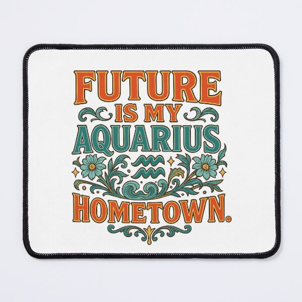Item preview, Aquarius "Future Is My Hometown" Art Nouveau T-Shirt | Visionary Zodiac Tee designed and sold by MySpiritTravels.