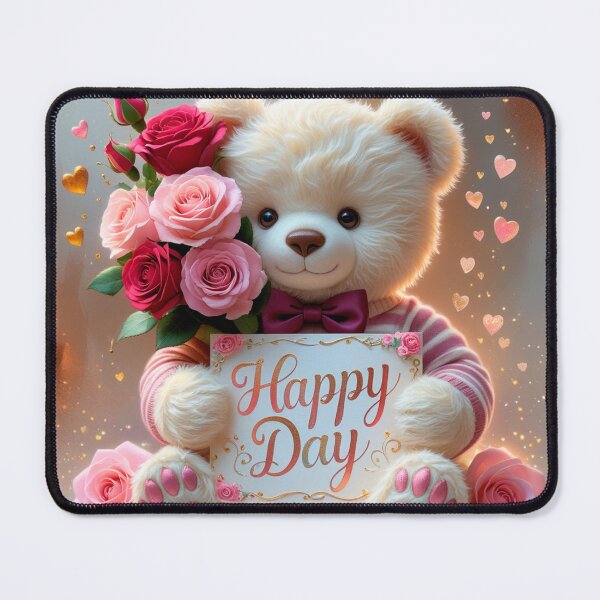 Item preview, Beautiful Teddy Bear Gift for Valentine's Day | Unisex Graphic Print T-Shirt for Men and Women designed and sold by StickerArt Shop.