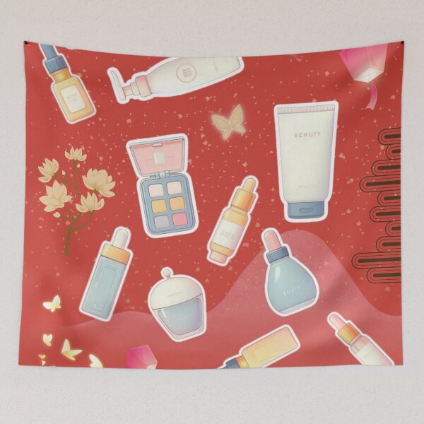 Item preview, Korean Beauty Aesthetic | K-Beauty Skincare & Makeup Illustration designed and sold by Sugar Wisdom .