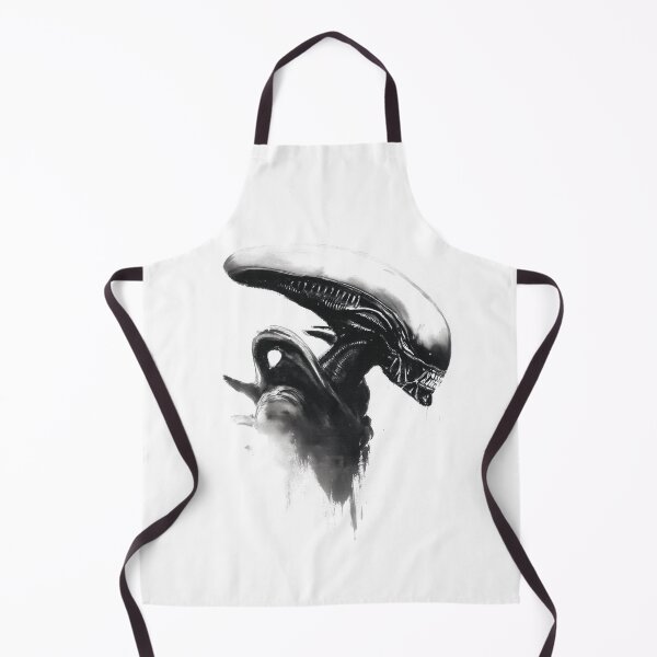 Item preview, Xenomorph Alien Portrait Sumi Ink Painting designed and sold by blackdogshop.