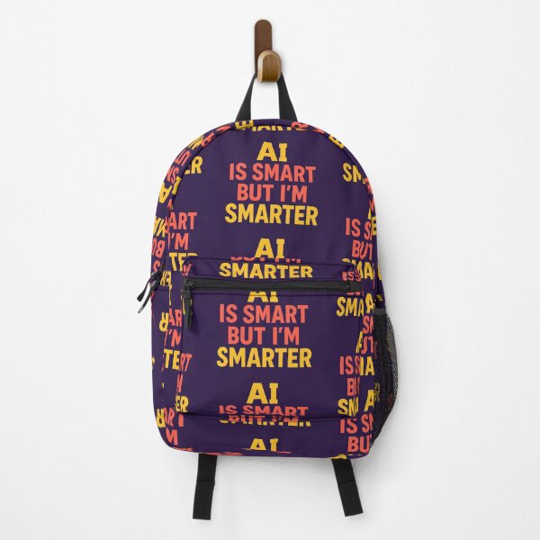 Item preview, AI is smart, but I'm smarter | Funny Sarcastic Humor T-Shirt about Artificial Intelligence, Unisex Print for Men and Women designed and sold by StickerArt Shop.