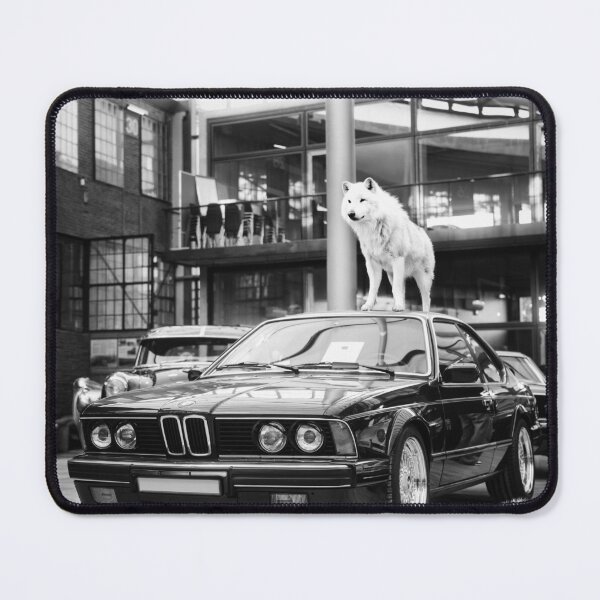 Item preview, Wolfs on a car designed and sold by Magenta Bee Design.