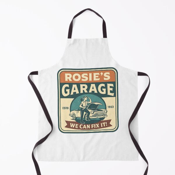 Item preview, Rosie's Garage - We Can Fix It! - Vintage Pin-Up Mechanic Art designed and sold by RedDelaney.
