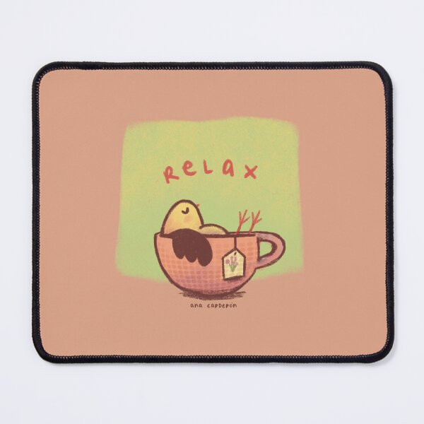 Item preview, Relax bird in cup of tea designed and sold by Ana Capdepón.
