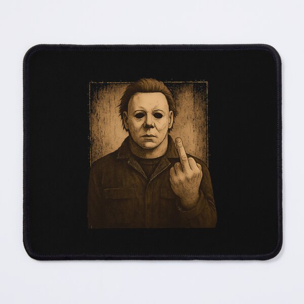 Item preview, halloween horror, spooky season, movie icon, horror film, scary movie, halloween icon, movie character, slasher film, horror character, middle finger, film icon designed and sold by chiodiletoilu.