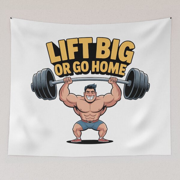 Item preview, Funny Lifting Strongman Lift Big or Go Home Strength designed and sold by Blok45.