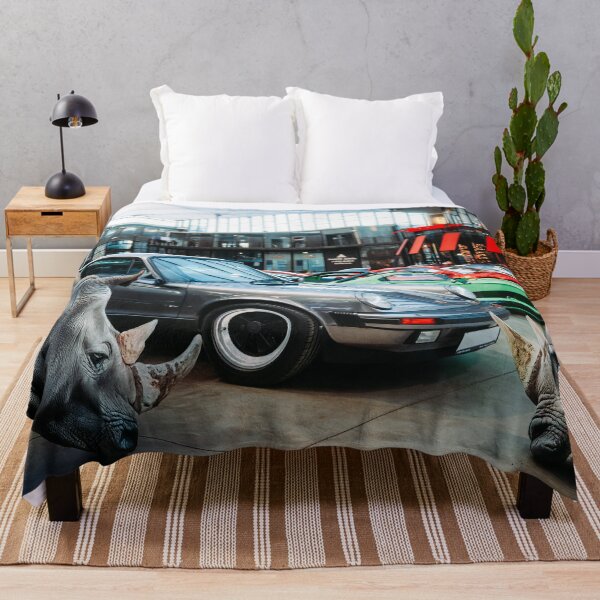 Item preview, Rhinos and the Porsche designed and sold by Magenta Bee Design.