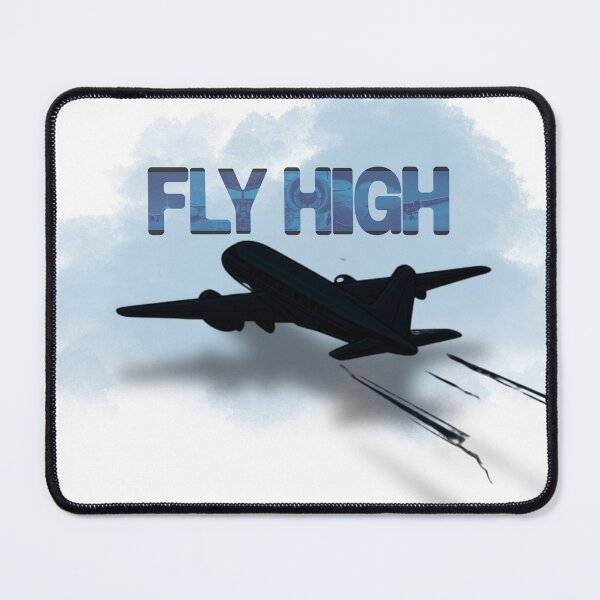 Item preview, Fly High – Aviation Typography Art – Airplane Silhouette Design designed and sold by Aviator’s Gallery.