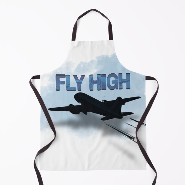 Item preview, Fly High – Aviation Typography Art – Airplane Silhouette Design designed and sold by Aviator’s Gallery.