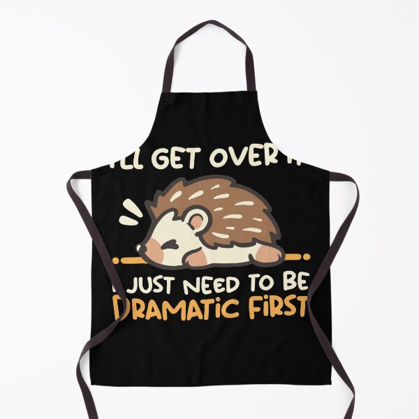 Item preview, Dramatic Hedgehog – Funny Relatable Mood Design designed and sold by haitrieuic96.