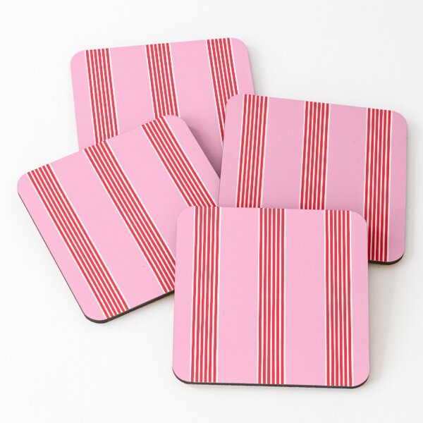 Item preview, Stripy Bands Pattern Pink and Red designed and sold by OneThreeSix.