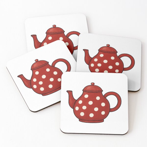Item preview, Hand-Drawn Red Teapot Sticker with Watercolor & Cartoon Effect designed and sold by Pacika.