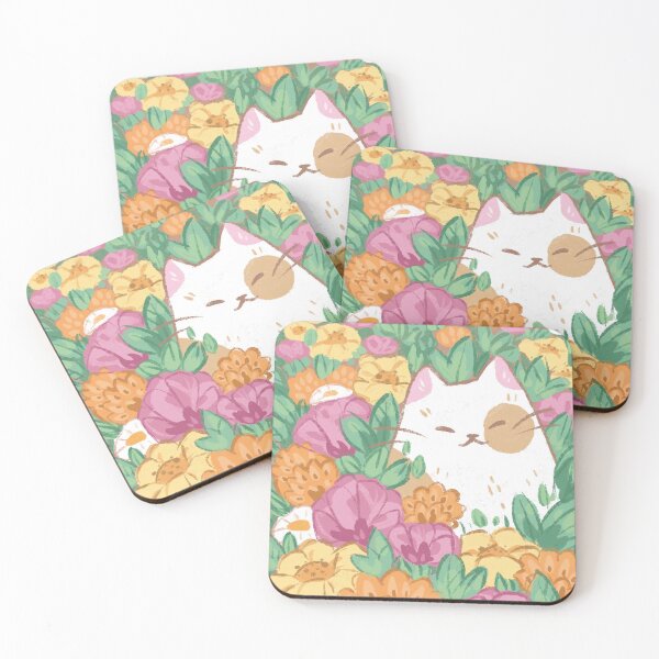 Item preview, Flower Doodle Meadow Kitty designed and sold by kattvalk.