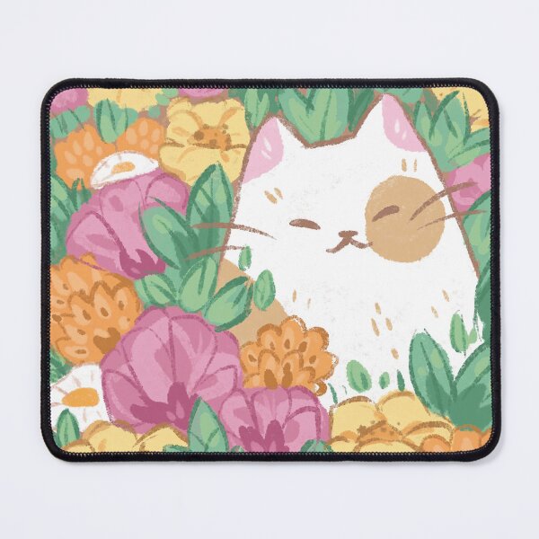 Item preview, Flower Doodle Meadow Kitty designed and sold by kattvalk.