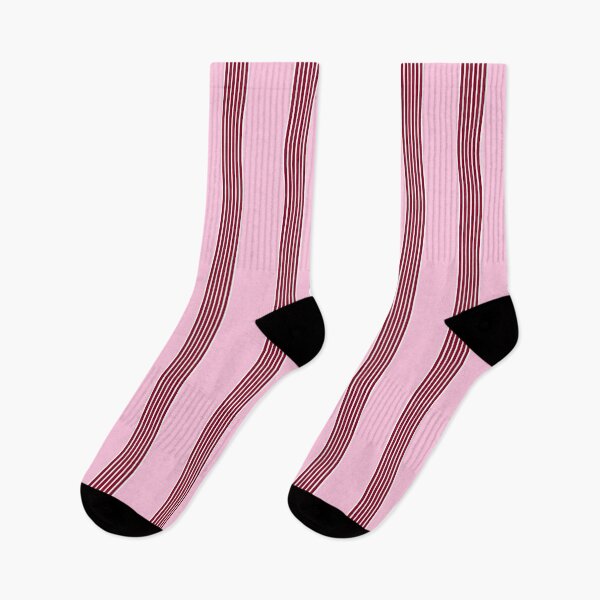Item preview, Stripy Bands Pattern Pink and Burgundy Red designed and sold by OneThreeSix.