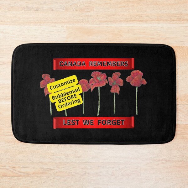 Item preview, Your Image or Canada Remembers Veterans Poppies | Customized designed and sold by H3designs.