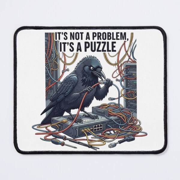 Item preview, The SysAdmin Crow Tech Hero Bird designed and sold by GenNextPrint.