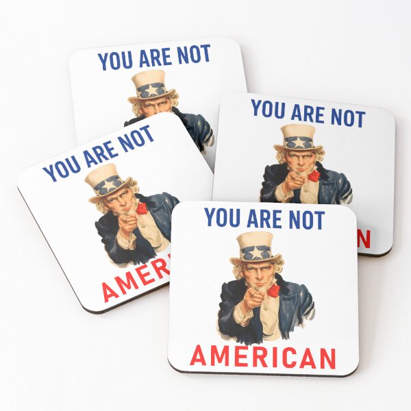 Item preview, No eres americano | Camiseta de frase americana con estampado unisex para hombre y mujer  designed and sold by StickerArt Shop.