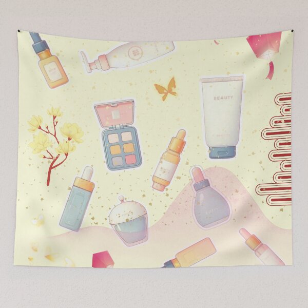 Item preview, Korean Beauty Aesthetic | K-Beauty Skincare & Makeup Illustration designed and sold by Sugar Wisdom .
