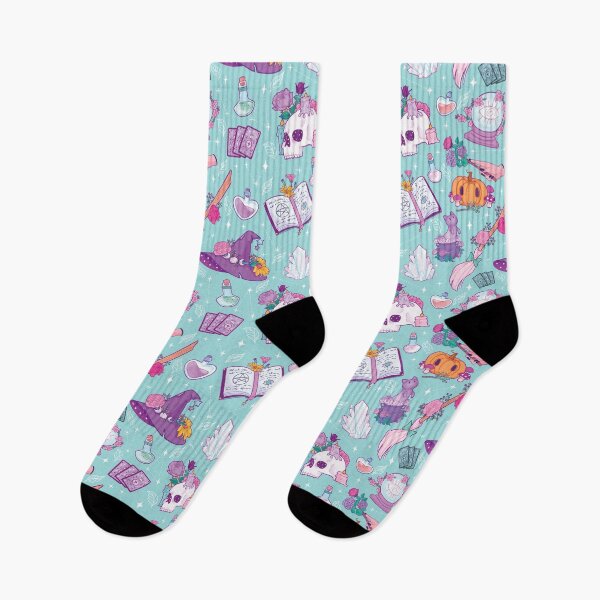 Item preview, Witchy Floral Design – Seamless Pattern for Apparel & Decor designed and sold by Hyperbolic Realm.
