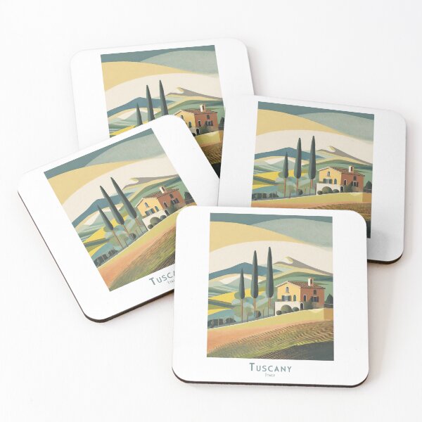 Item preview, Vintage Minimalist Travel Poster Tuscany Italy – Retro Landscape Art designed and sold by pod24.