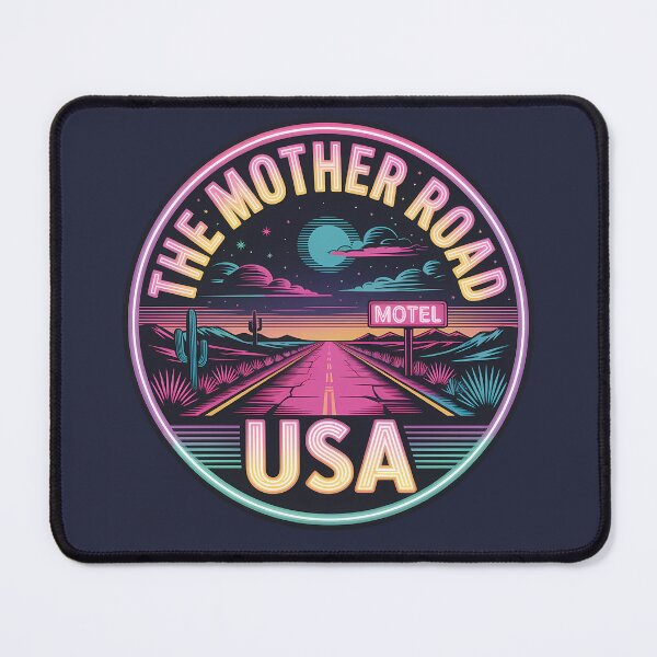 Artikelvorschau, Neonnacht Der Mother Road Roadtrip Sticker entworfen und verkauft von Horizon Tales.