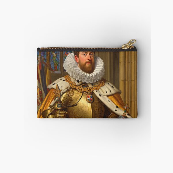 Item preview, Portrait of a European royal  King or Emperor in ornate armor and large Rufff collar designed and sold by Vintage Designs +.