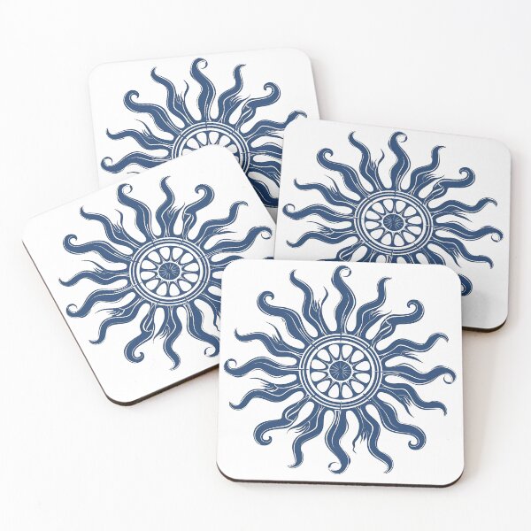 Item preview, Greek Decorative Sun with Radiant Cobalt Blue Rays designed and sold by daila70.