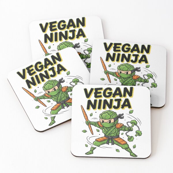 Item preview, funny vegan power design Vegan Ninja for ninja lovers designed and sold by LuxeGraphix.