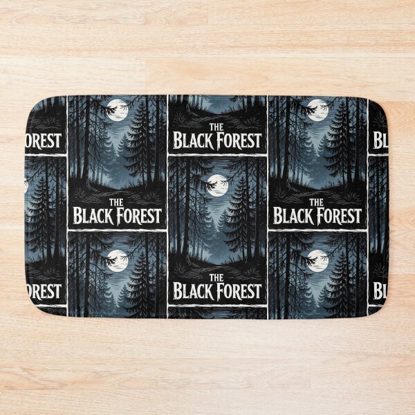 Item preview, The Black Forest - Dark Woodcut Style Linocut Art designed and sold by Digital Dreams Arts.