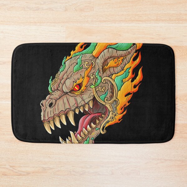 Item preview, Creepy horror Heavy Metal monster flaming evil creature design artwork illustration designed and sold by Vintage Designs +.