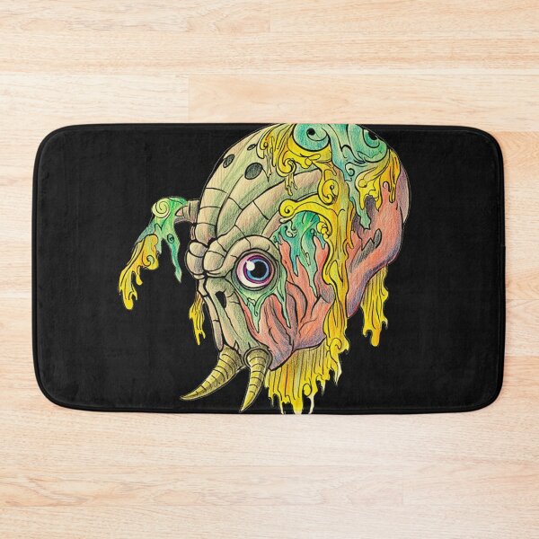 Item preview, Creepy horror Heavy Metal monster flaming evil creature design artwork illustration designed and sold by Vintage Designs +.